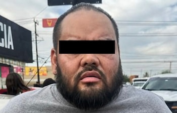 Fue detenido junto con una mujer en Mexicali. Crédito: Gabinete de Seguridad