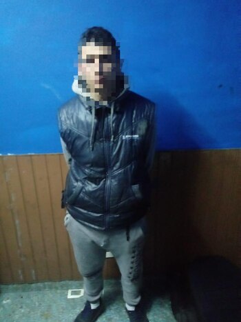 Uno de los delincuentes detenidos