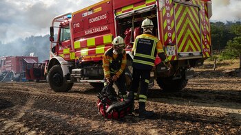 El Gobierno de Navarra moviliza medios por un incendio en Aragón
