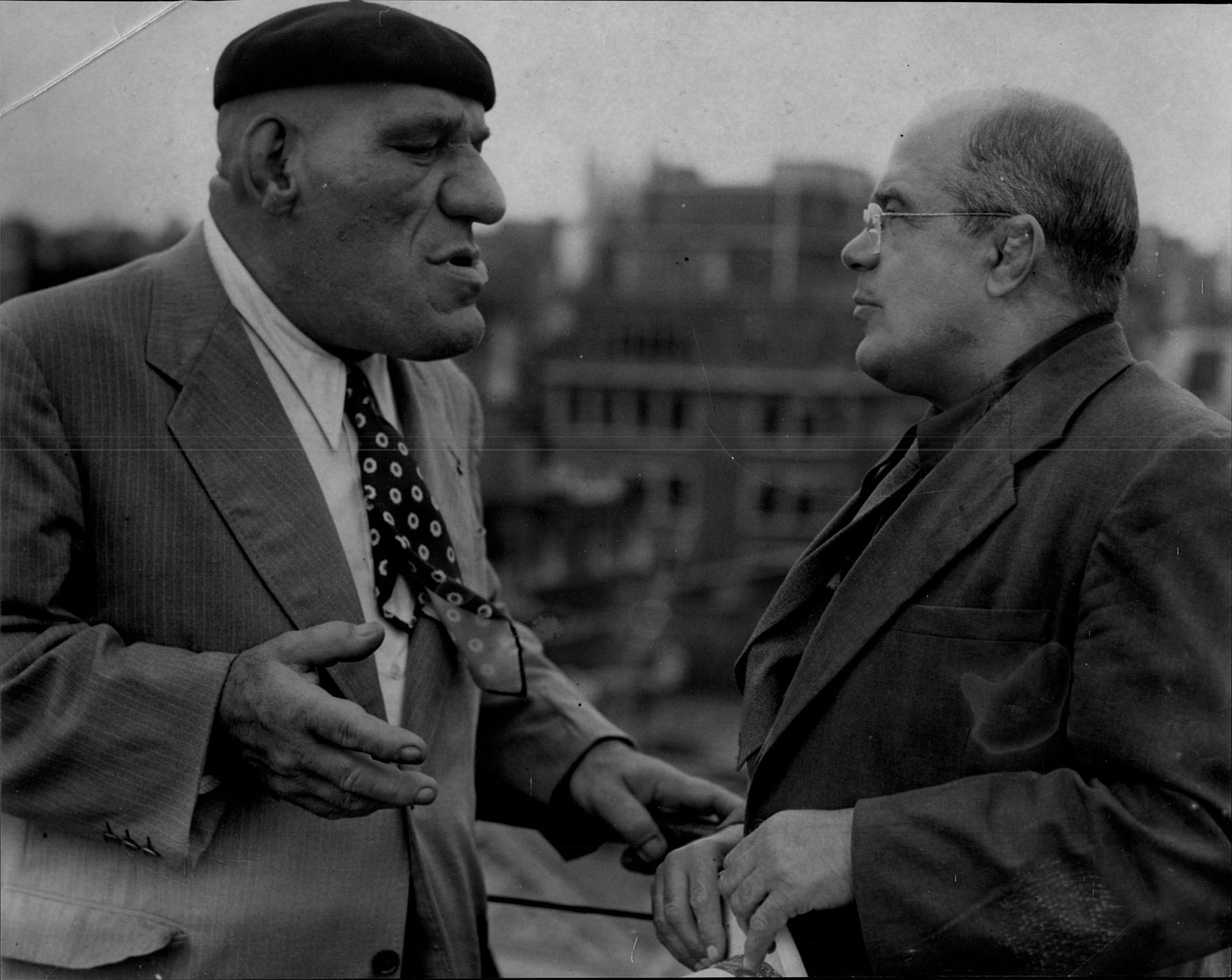 Maurice Tilley y su gran amigo, Karl Pojello (Grosby)