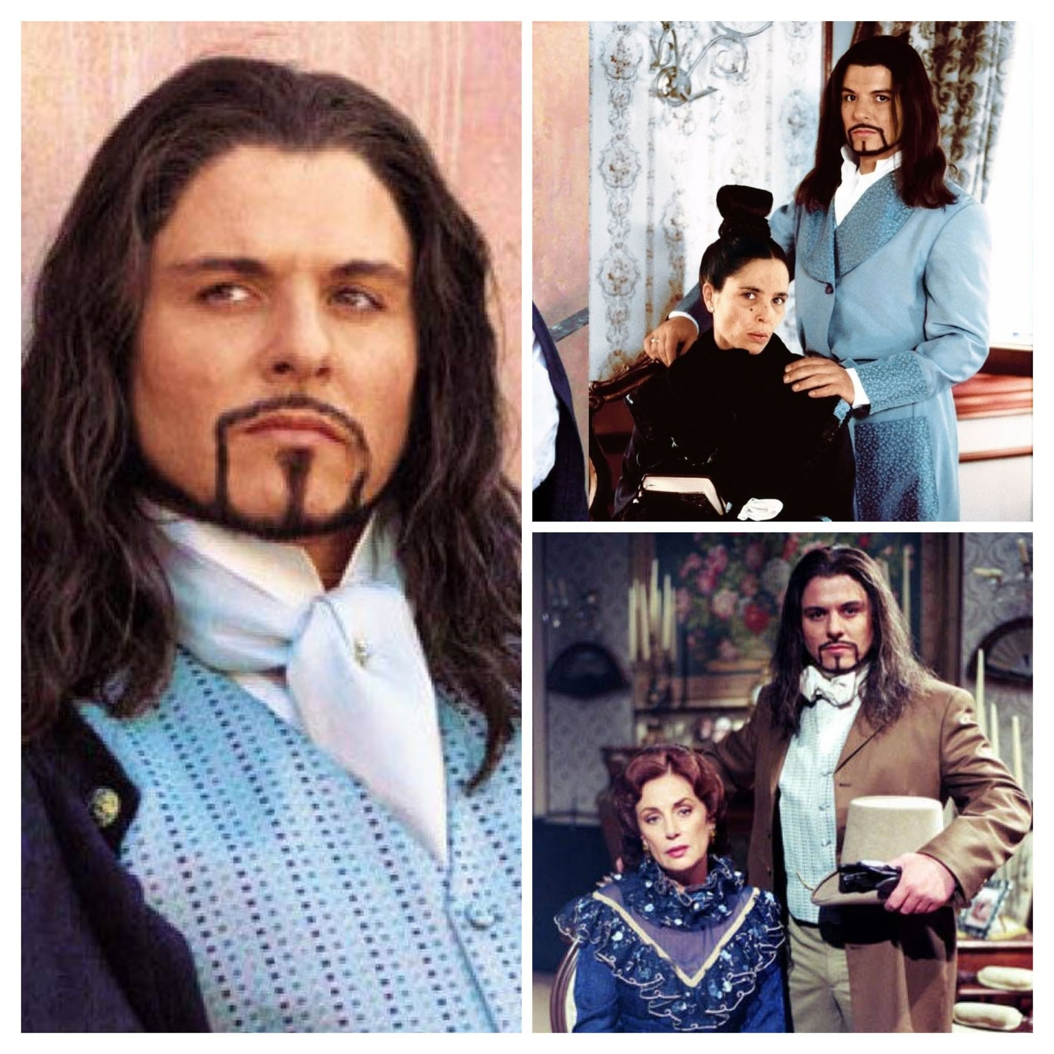 Ernesto Laguardia revela que su cabello largo en Amor Real combinaba pelo natural y una extensión para lograr el efecto en cámara. (Facbook Un Príncipe Enamorado)