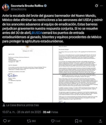 Brooke Rollins, secretaria de Agricultura