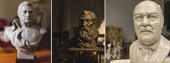 Un busto de San Martín