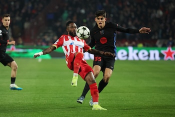 Gerard Martín en el partido
