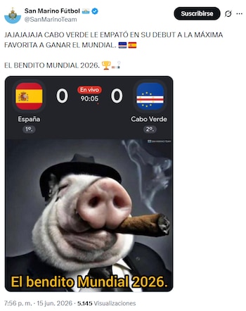 Los mejores memes del España vs Cabo Verde. (Redes sociales / Captura de pantalla)