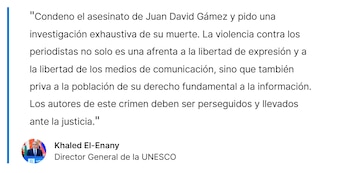 El egiptólogo dirige una agencia internacional que insta a prevenir ataques y garantizar investigaciones a fondo, abordando preocupaciones profundas sobre seguridad y la preservación de voces periodísticas en contextos complejos | Crédito: UNESCO