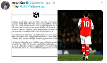 COMUNICADO DE OZIL