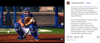 Sebastián Valle se despide como