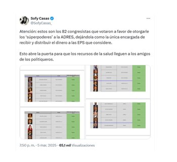 La activista Sofy Casas expuso