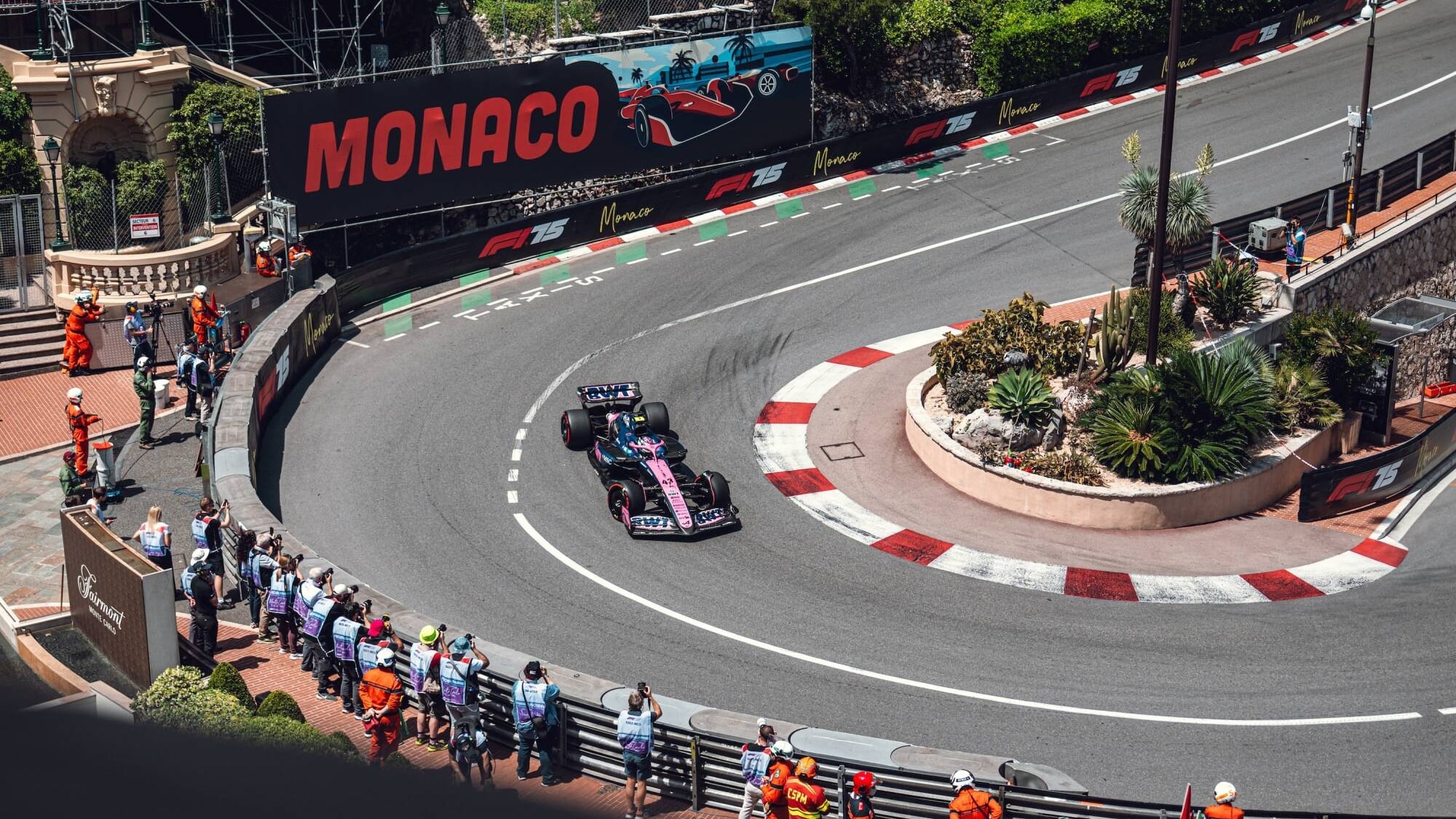 Franco Colapinto fue 13º el año pasado en Mónaco (@AlpineF1Team)