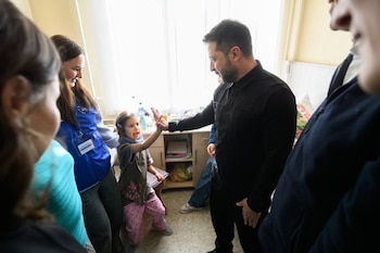 11/10/2026 El rpesidente ucraniano, Volodimir Zelenski, durante una visita al Hospital de Priluki, en Ucrania
POLITICA EUROPA UCRANIA
PRESIDENCIA DE UCRANIA