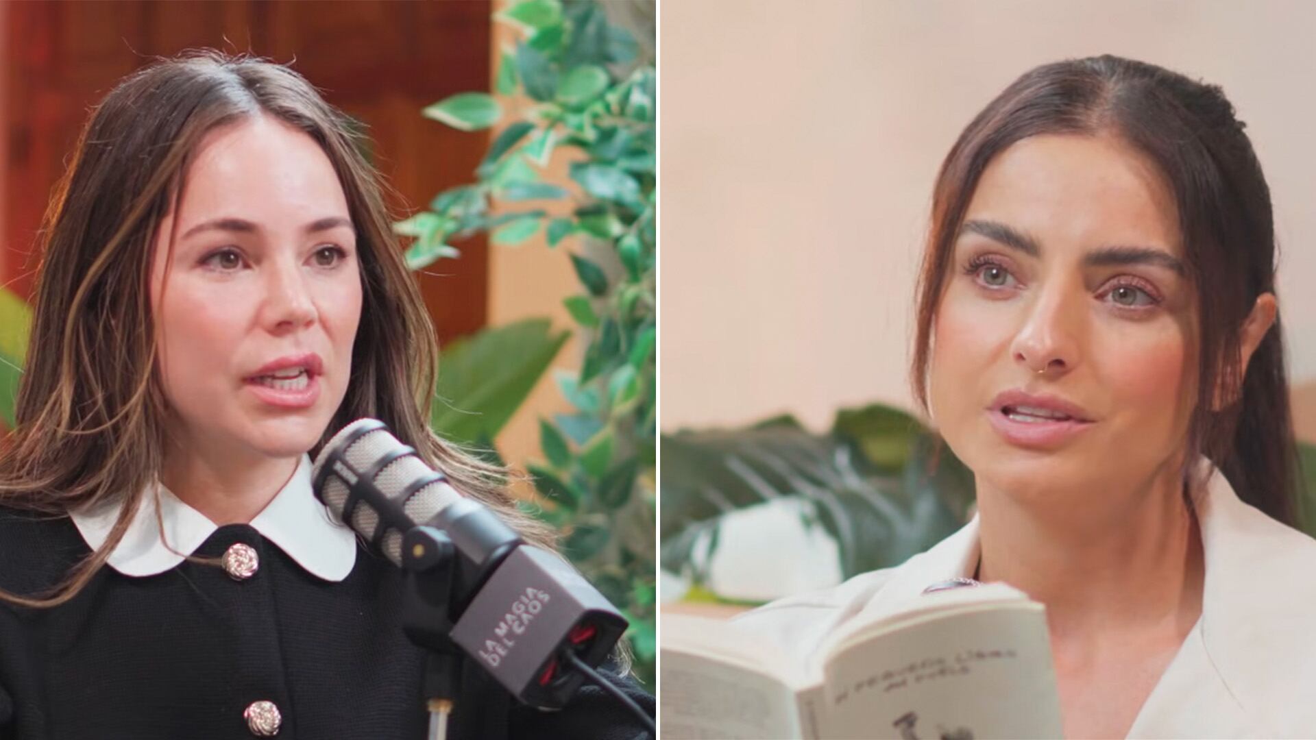 Antes del fallecimiento de la mamá de Aislinn Derbez, Camila Sodi acudió a su podcast para hablar de la pérdida de un familiar. (Captura de pantalla Magia del Caos)