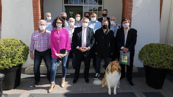 Alberto Fernández, en la reunión