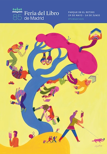 CARTEL DE LA 85.ª EDICIÓN DE LA FERIA DEL LIBRO DE MADRID. (Miguel Pang)