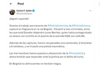 Carlos Fernando Galán habla de