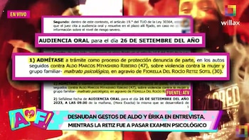 Audiencia de Aldo Miyashiro y