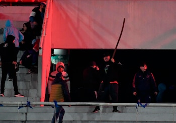 La barra de Independiente en