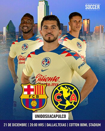 El partido América vs Barcelona