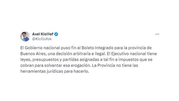 Los posteos de Axel Kicillof