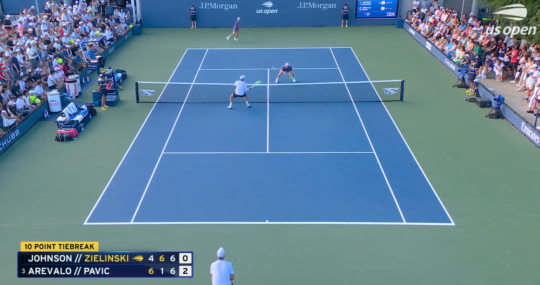 Tras superar a Luke Johnson y Jan Zieliński en tres sets, el salvadoreño y el croata jugarán el lunes 7 de septiembre ante los estadounidenses Mac Kiger y Aleksandar Kovacevic en Nueva York.