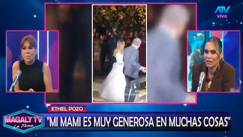 Ethel Pozo confiesa que el conflicto entre Gisela Valcárcel y América TV afectó su permanencia en 'América Hoy'. Captura: Magaly TV La Firme.