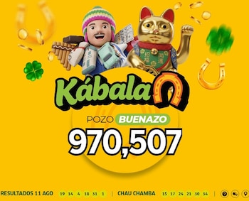 La Kábala resultados de hoy, martes 11 de agosto: ¿cuáles fueron los números ganadores?. Captura: La Tinka web.