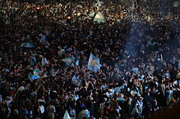 Festejos Argentina Inglaterra en el Mundial 2026 - Drone - Obelisco