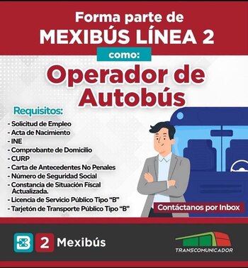 Trabajo empleo Mexibús Edomex