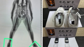Intentaron ingresar dos celulares a un penal de Córdoba ocultos en las zapatillas de una visitante