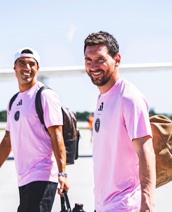 Lionel Messi y Luis Suárez viajaron con Inter Miami para enfrentar a Philadelphia Union por la MLS.