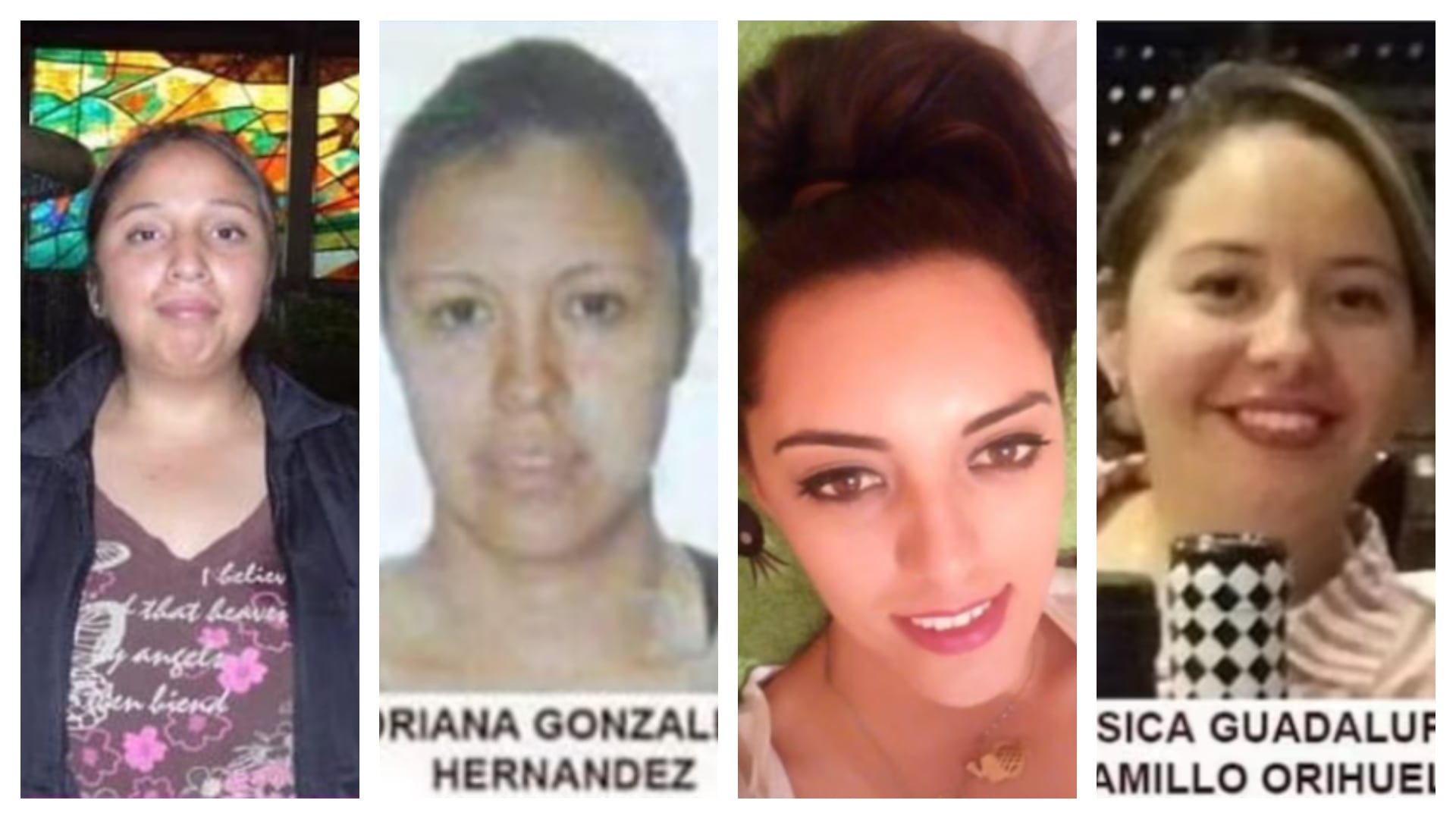 Mónica, Adriana, Martha Patricia, Jessica Guadalupe y dos hombres más fueron víctimas de Óscar García Guzmán, el feminicida serial de Toluca Foto: Fichas de búsqueda