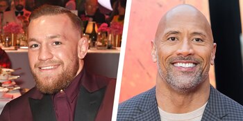 Conor Mcgregor y Dwayne Johnson. (foto: megaricos.com)