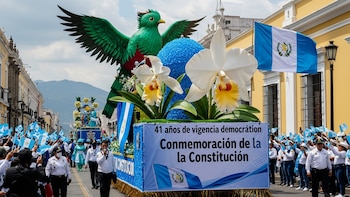 La conmemoración de la Constitución recuerda 41 años de vigencia democrática en Guatemala