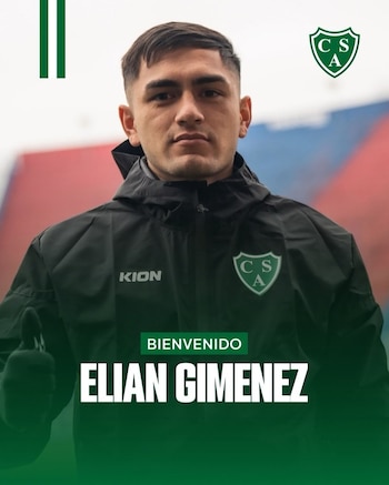 Elian Giménez en Sarmiento