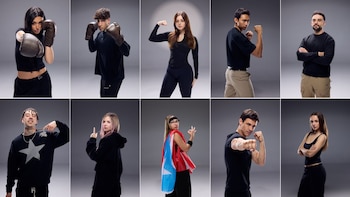 Diez de los boxeadores de la Velada del Año VI (Montaje Infobae)