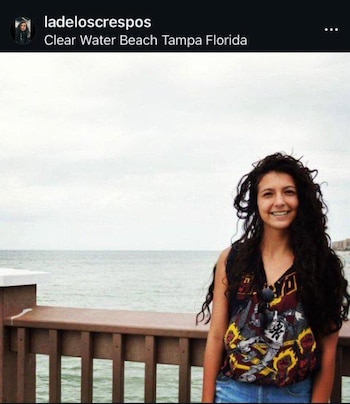 Registros eliminados de Instagram mostraban a Viviana Marín Carmona disfrutando de la nieve en Chicago y de las playas de Tampa en 2015 - crédito ladeloscrespos / Instagram