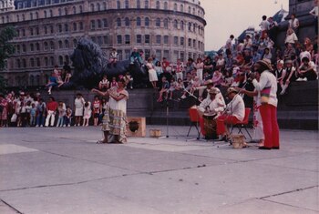 La cantante, durante una presentación