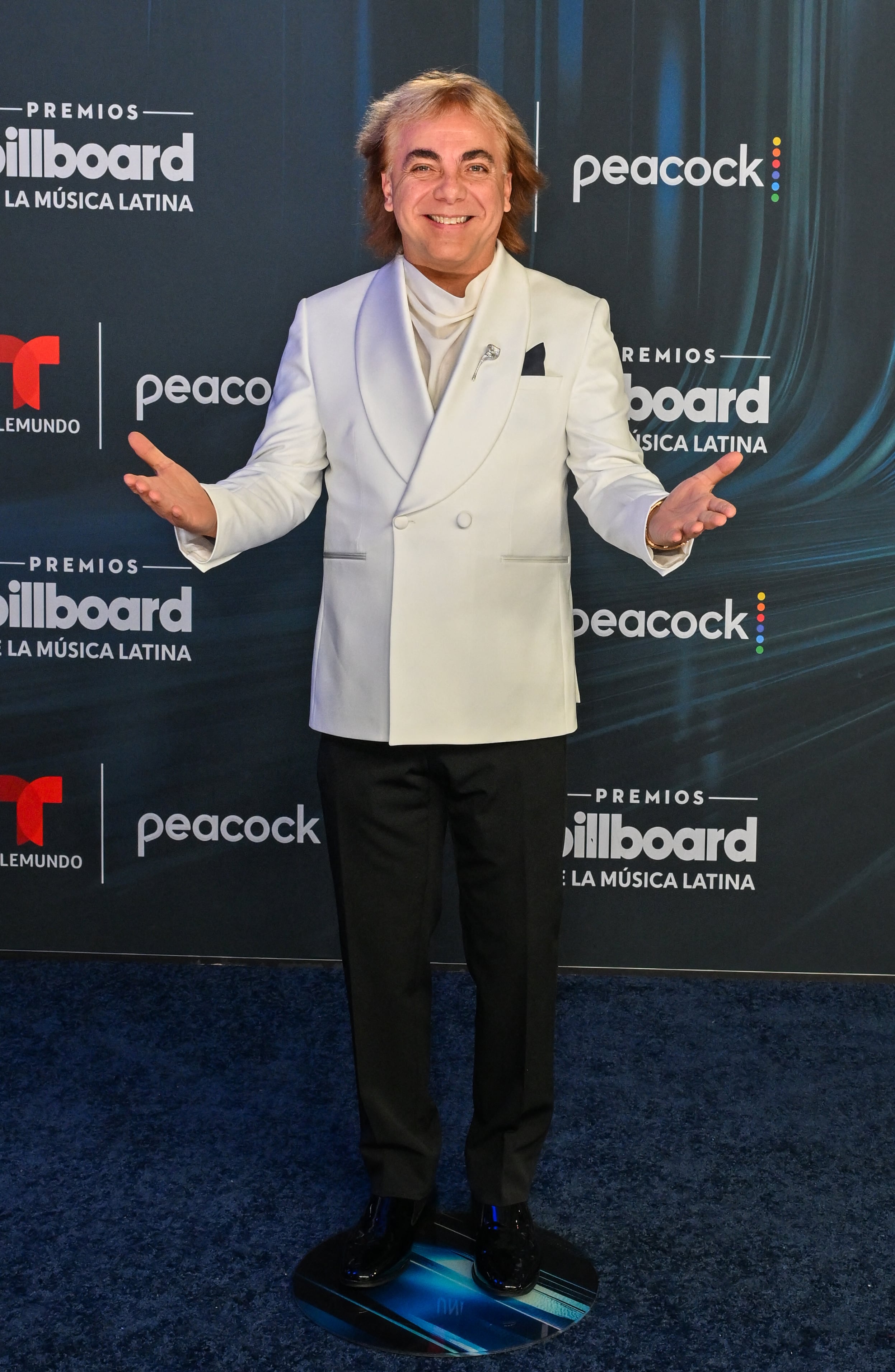 Mexican singer Cristian Castro attends the 2026 Billboard Latin Music Awards 2026 at the James L. Knight Center in Miami, Florida on October 22, 2026. (Photo by Giorgio VIERA / AFP)
