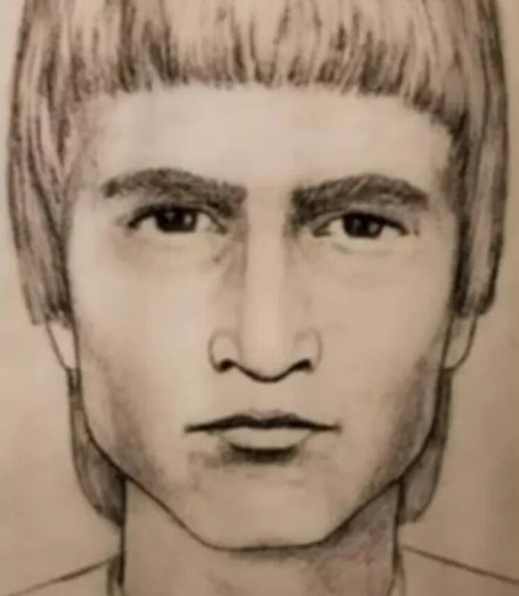 Un retrato hablado elaborado tras el secuestro de Morgan Jade Violi en 1996 reflejaba la imagen de un hombre joven, cuya identidad permaneció desconocida hasta los avances forenses recientes (FBI)