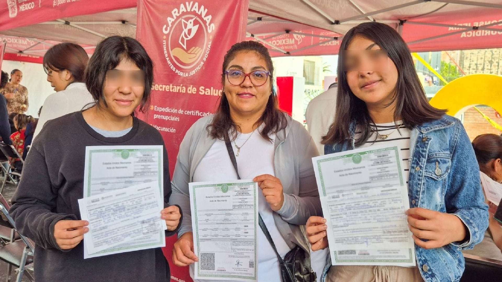 Caravanas por la Justicia se puede obtener las actas de nacimiento (Gob. Edomex)