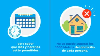 Para salir, cada persona deberá