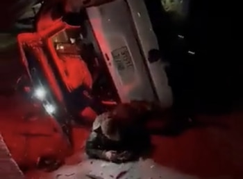 El convoy atacado en el