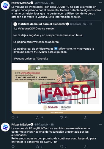 Pfizer aclaró que hasta el