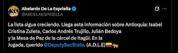 Abelardo de la Espriella - crédito @ABDELAESPRIELLA/X