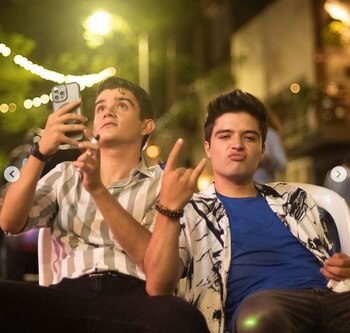 Los actores Mateo Osto y