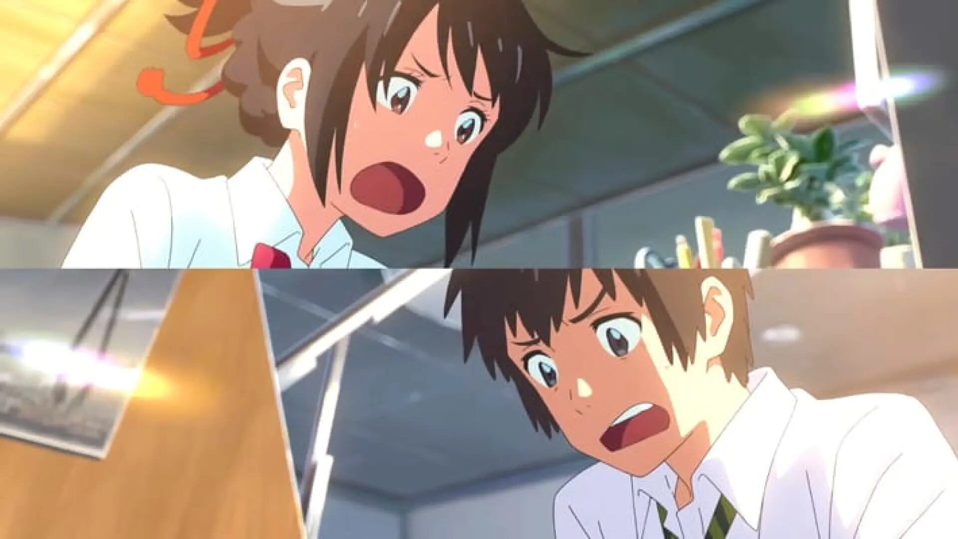 Your Name narra el encuentro improbable entre Mitsuha Miyamizu, una estudiante de un pequeño pueblo llamada Itomori, y Taki Tachibana, un joven de Tokio.
