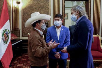 Ricardo Gareca y Agustín Lozano