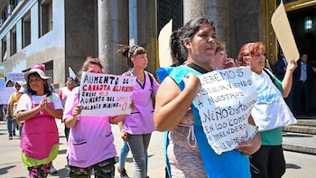 Piqueteros marcharon al Palacio de