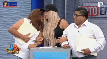 JB Noticias ironiza disputa legal entre Magaly Medina y Yahaira Plasencia. Captura: Panamericana Televisión.