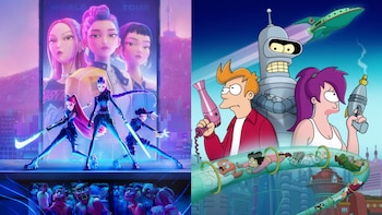 Así se verían Las Guerreras K-pop como personajes de Futurama